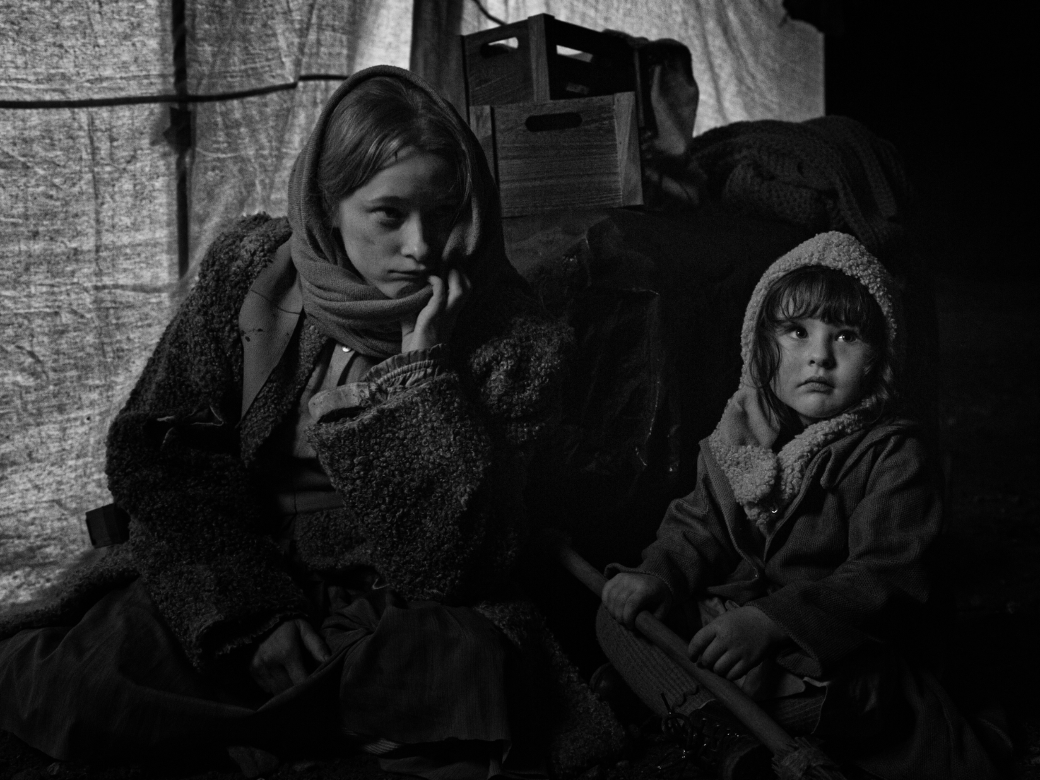 There Are No Children still, tent scene